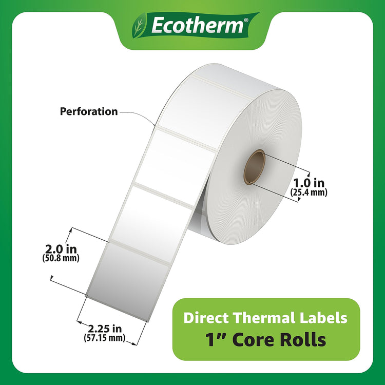 2.25" x 2" Thermal Labels (8220 Count)