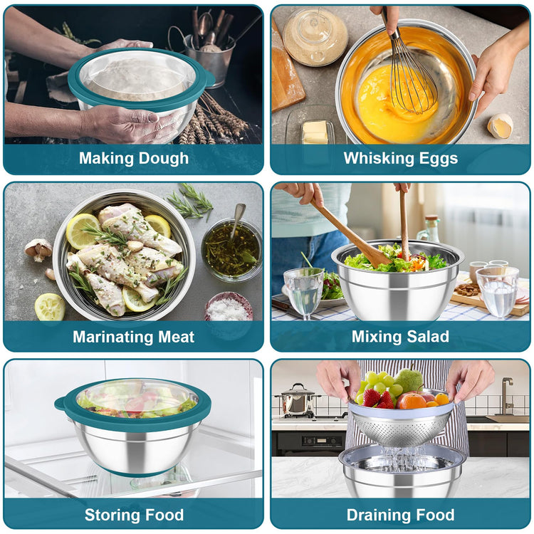 Mixing Bowls with Colander (4 Count)