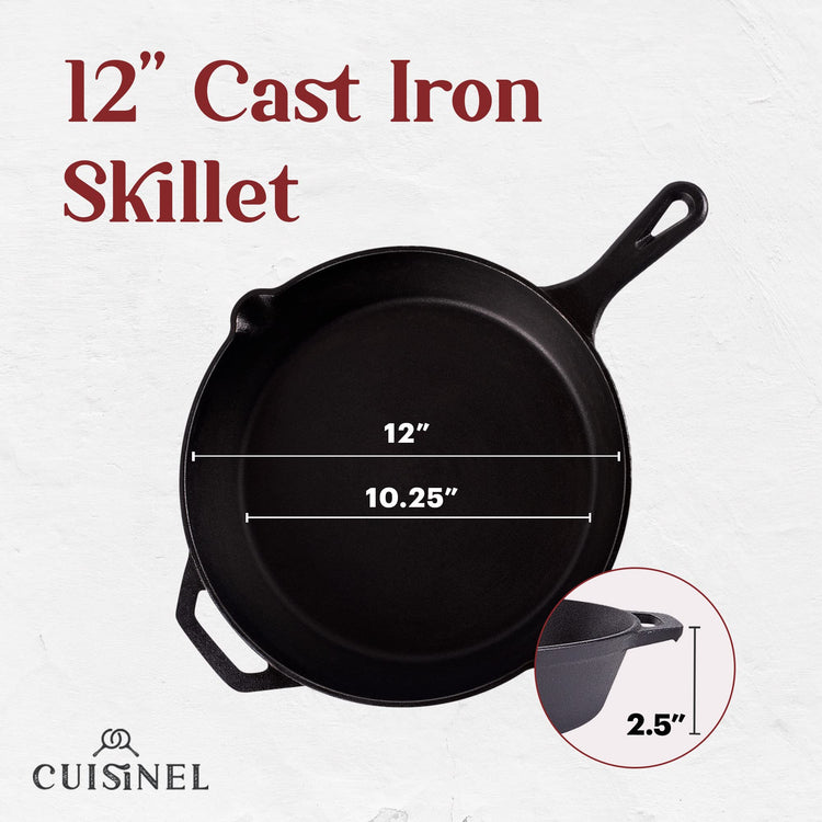 12‑Inch Cast Iron Skillet
