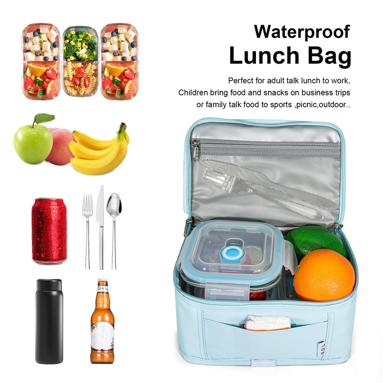 NOL Small Lunch Bag Mini Lunch Box Insulated Lunch Bag for Men