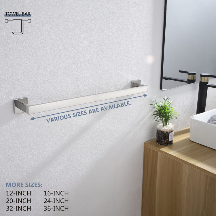20 Inch Single Towel Bar