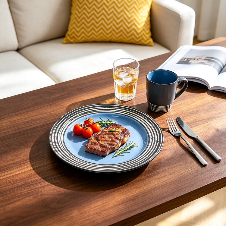 HomeVss 48 Piece Dinnerware Set