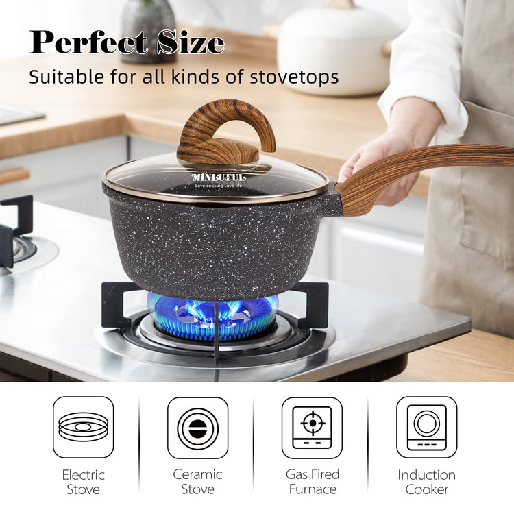 Nonstick Saucepan with Lid