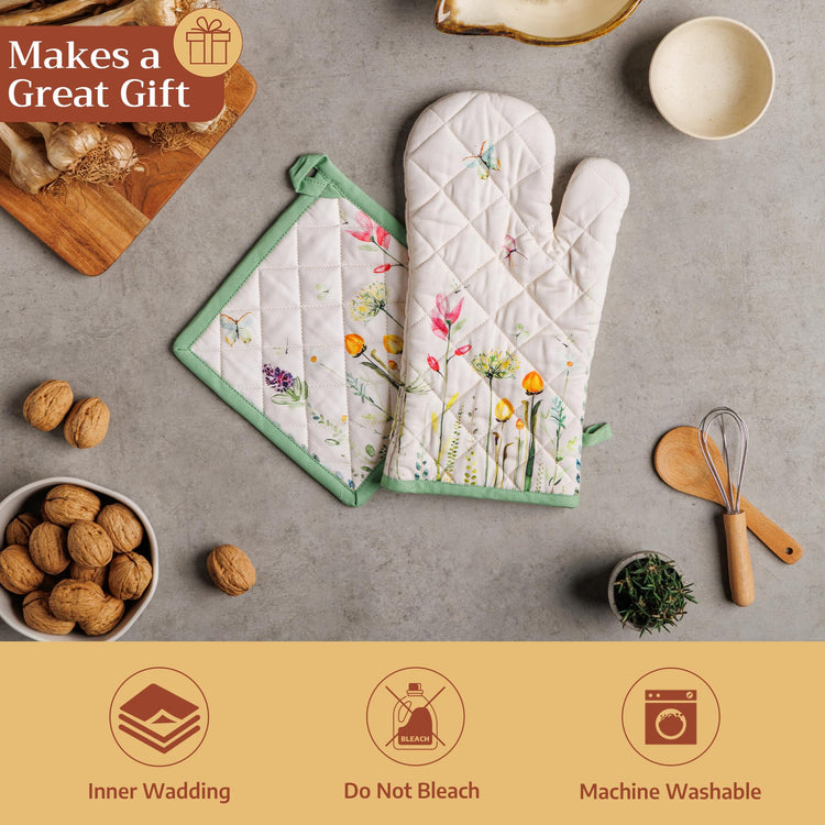 Maison d'Hermine Oven Gloves 100% Cotton Oven Mitt