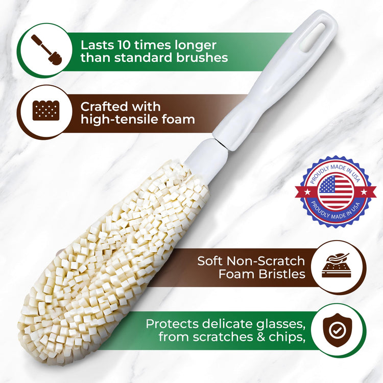Wine Glass Cleaner Brush Soft Non