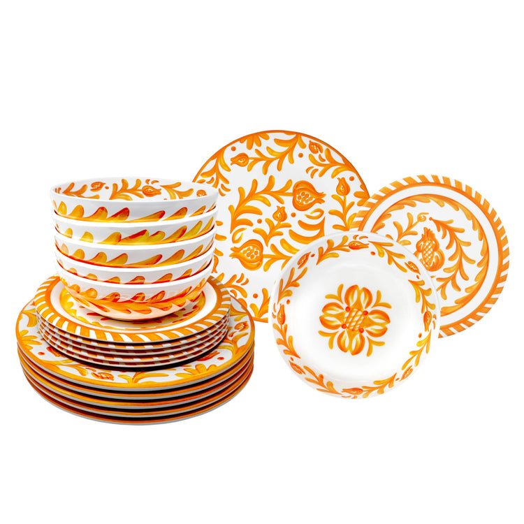 Luxury Melamine 18 Piece Dinnerwear Set