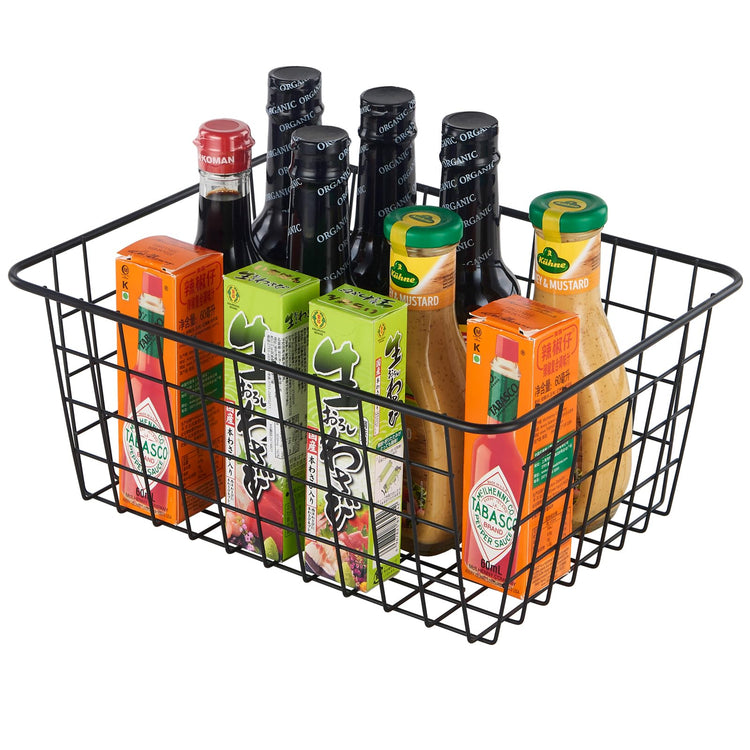 Extra Large】Wire Kitchen Storage Baskets 2 Packs