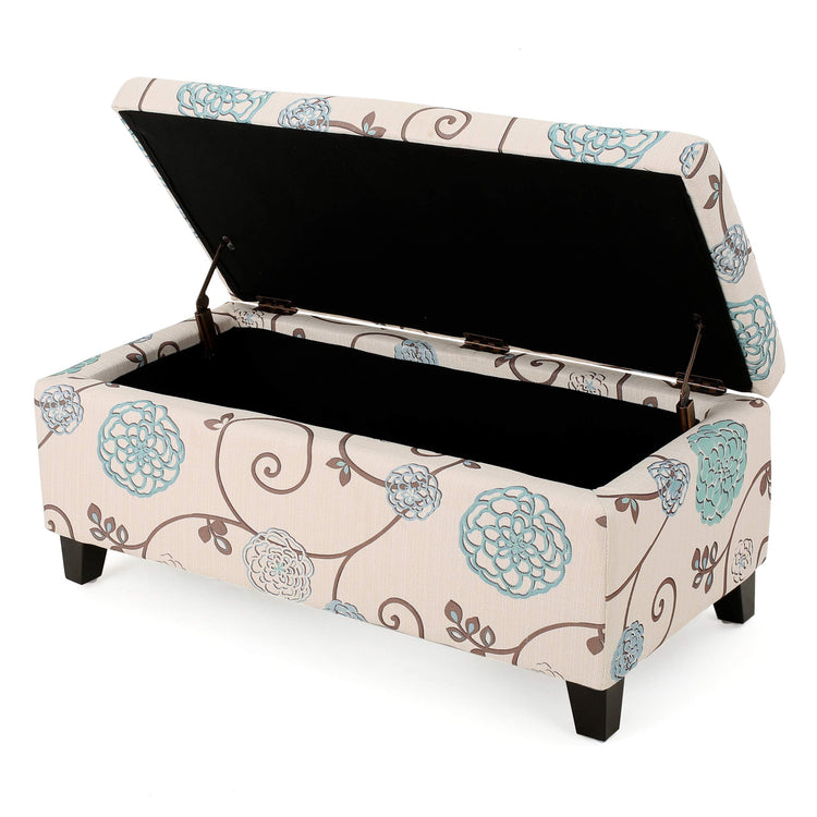 Breanna Fabric Storage Ottoman