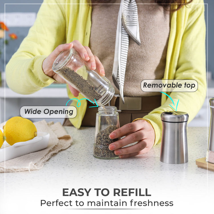 Pepper Shaker or Salt Shaker with Adjustable Pour Holes