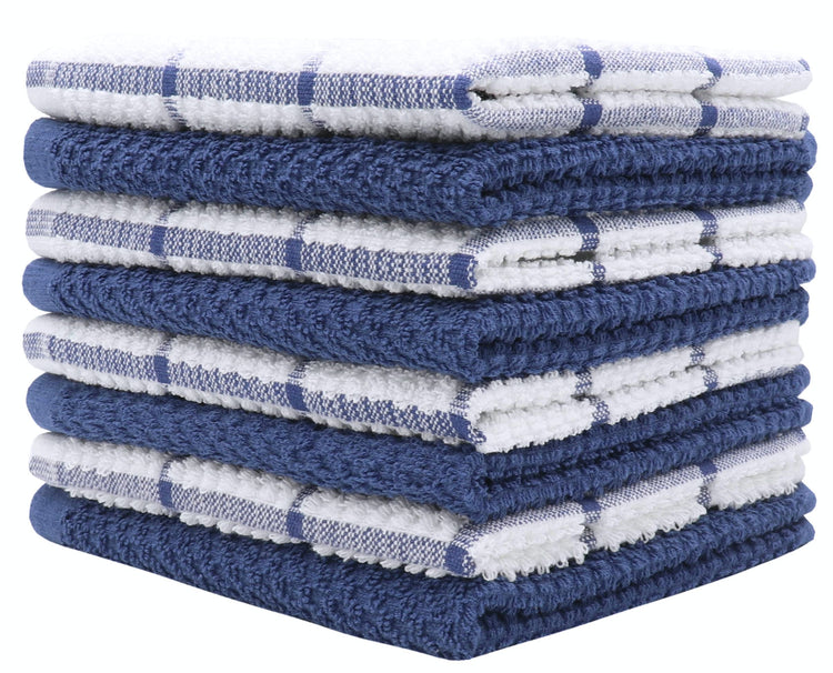 Cotton Dish Towels For Kitchen (8 Count)