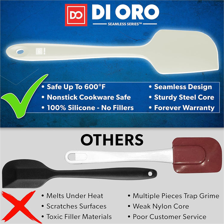 DI ORO Silicone Spatula Set (3 Count)
