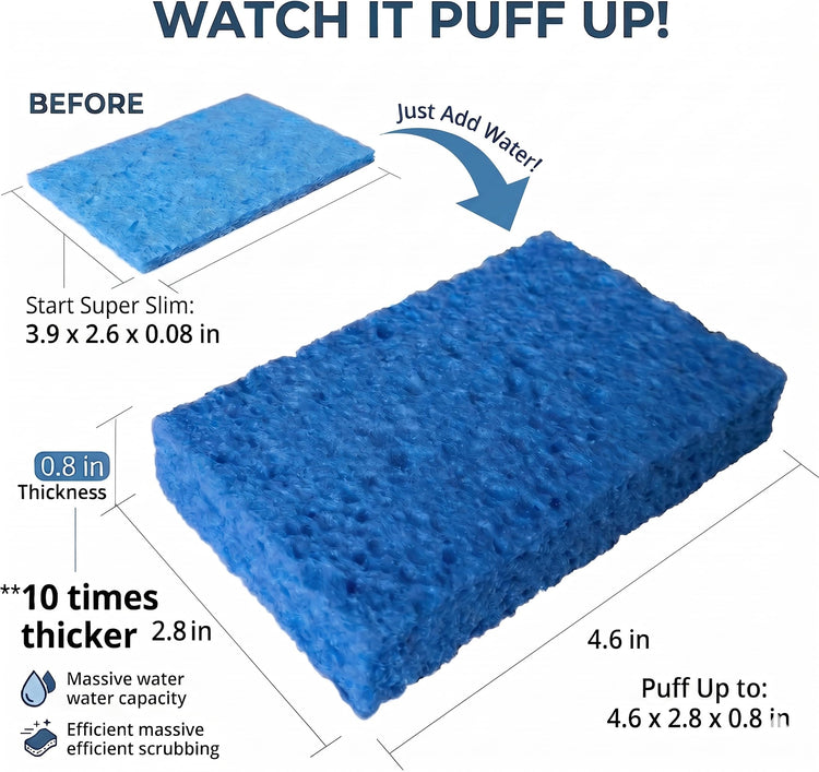 36 Pk Pop Up Compressed Cellulose Kitchen Sponges (36 Count)