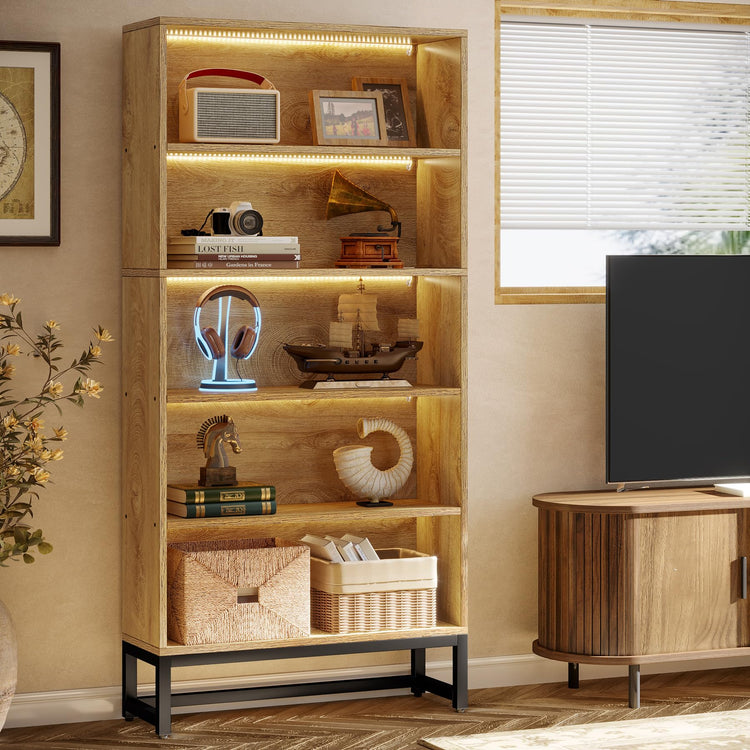 Tall Bookcase and Bookshelf (5 Count)