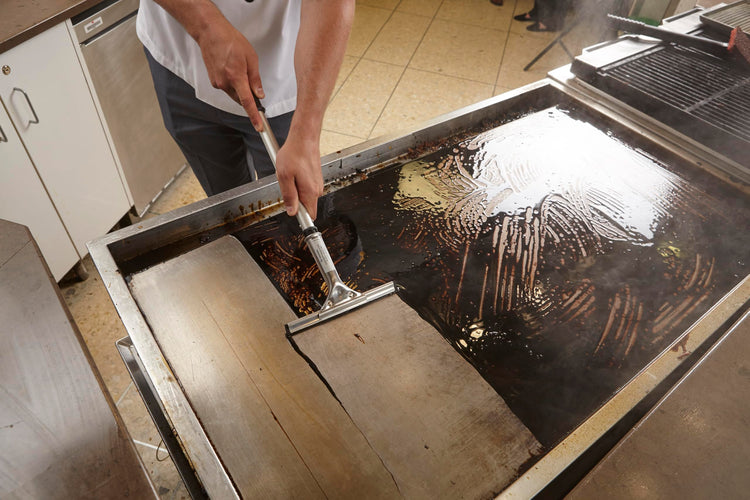 Scotch Brite Griddle Cleaning
