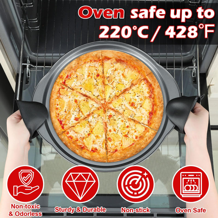 13" Round Pizza Pan for Oven (2 Count)