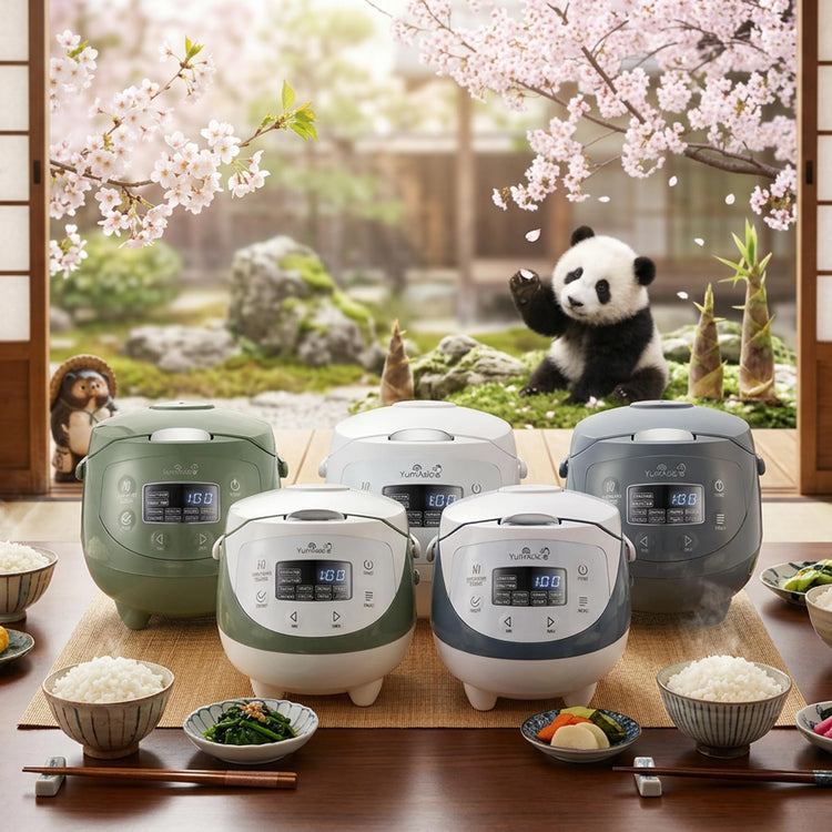 Sakura Rice Cooker with Ceramic Bowl and Advanced Fuzzy Logic