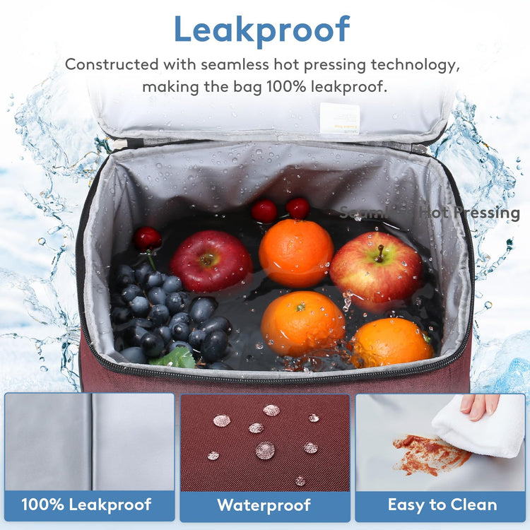 Cooler Bag 30 Cans Collapsible and Insulated Large Lunch Bag Leakproof Soft Cooler Portable for Camping