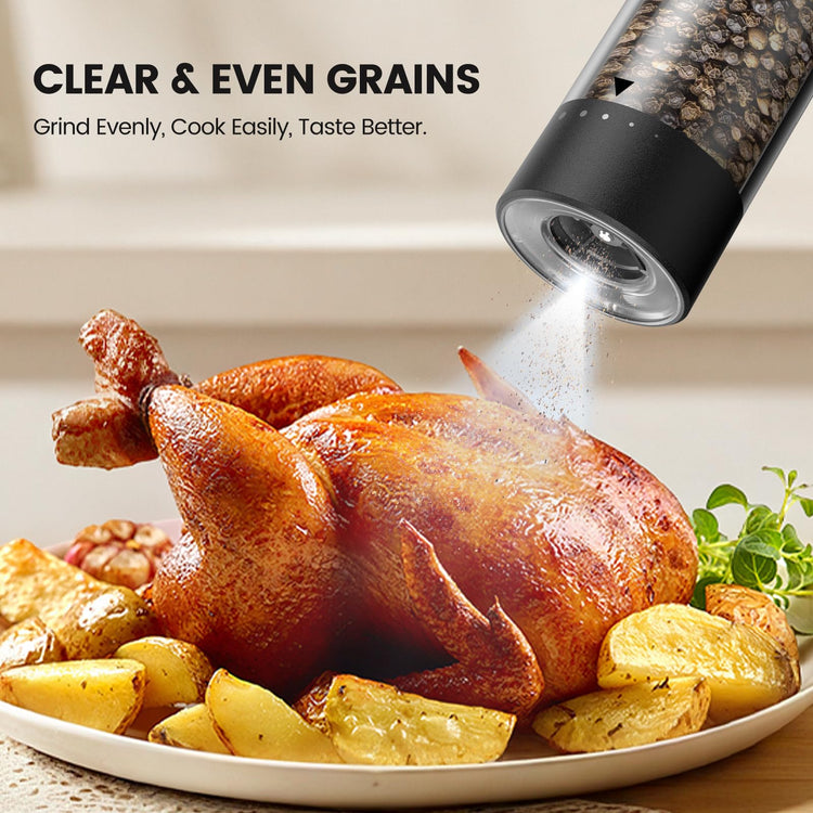 Electric Salt and Pepper Grinder Set