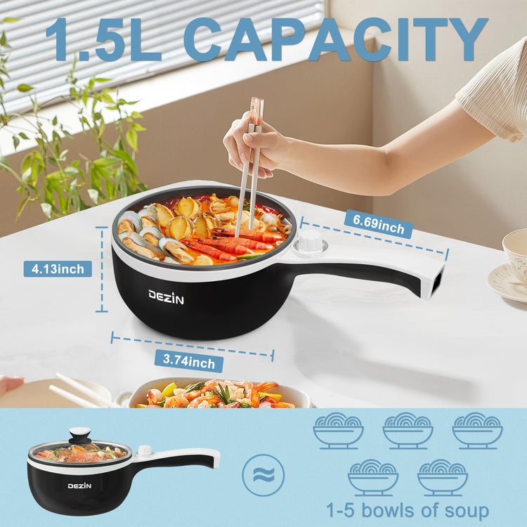 Hot Pot Electric with Steamer
