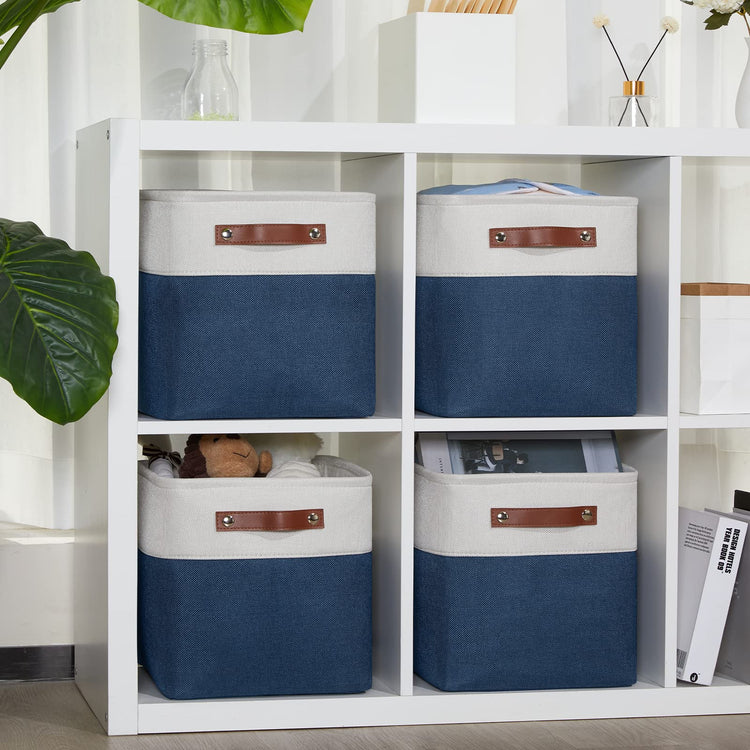Set of 4 Storage Cubes Baskets for Organizing (4 Count)