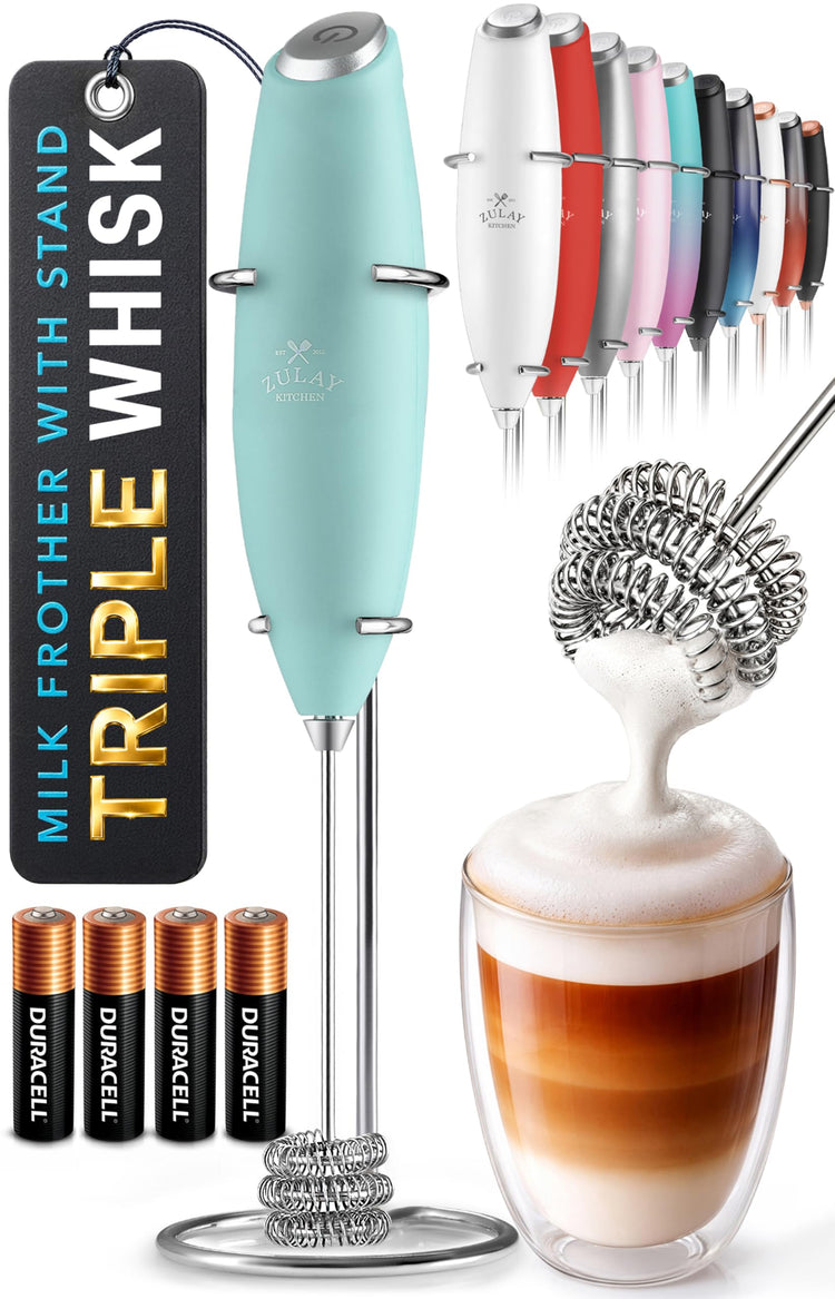 Powerful Milk Frother Wand With Duracell Batteries