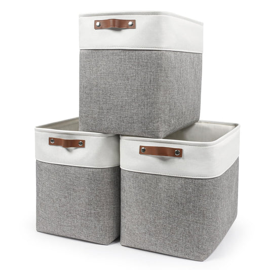 Large Fabric Storage Baskets (3 Count)