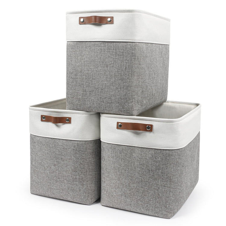 Large Fabric Storage Baskets (3 Count)