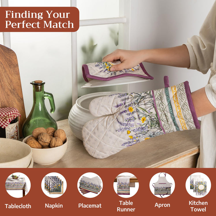 Maison d'Hermine Oven Gloves 100% Cotton Oven Mitt
