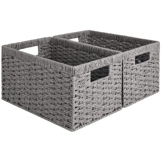 Wicker Storage Baskets (2 Count)
