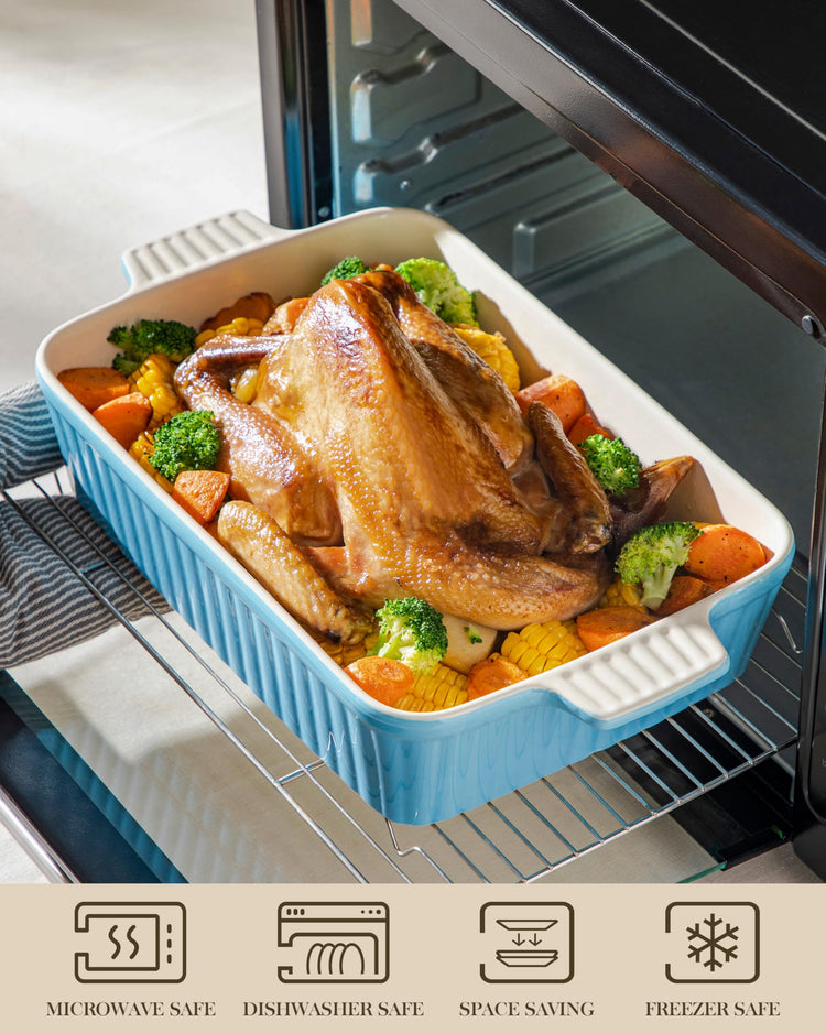 4.4 QT Ceramic Casserole Dishes for Oven