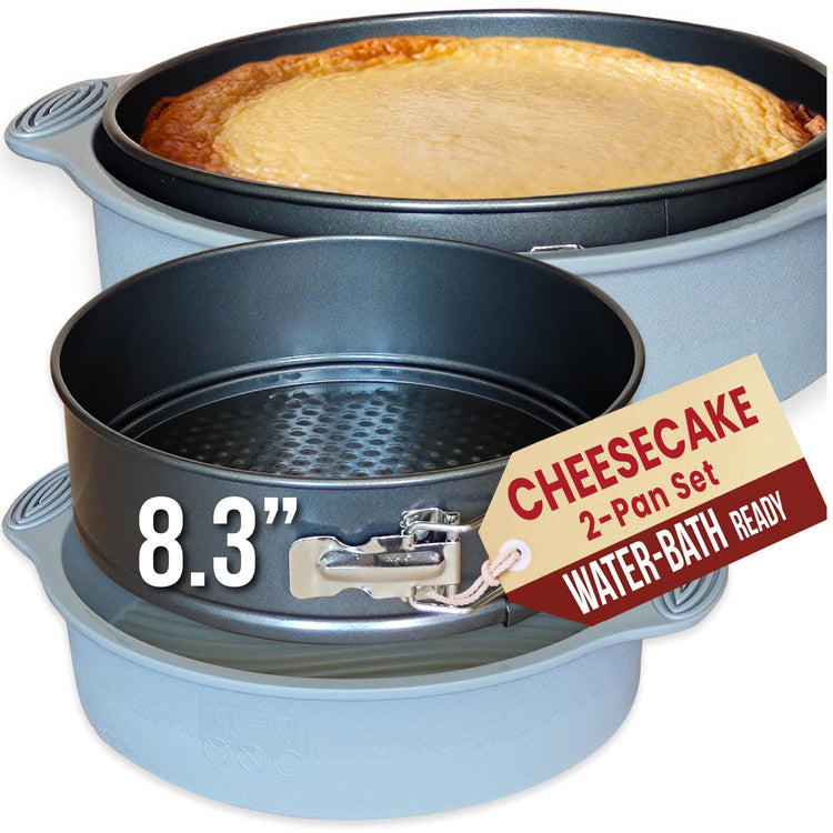 8 Inch Springform Pan for Cheesecake with Leakproof Silicone Sleeve