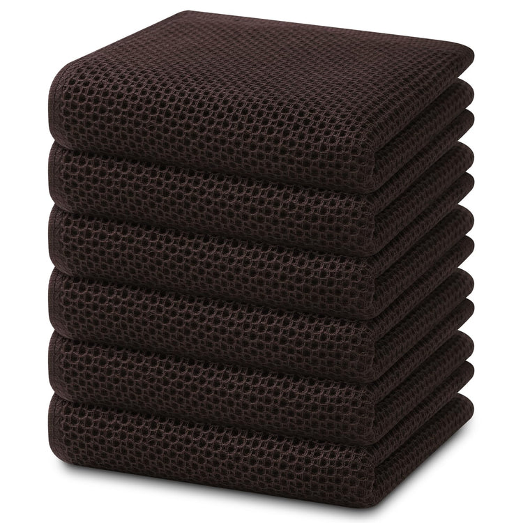 100% Cotton Waffle Weave Kitchen Dish Towels 6 (6 Count)