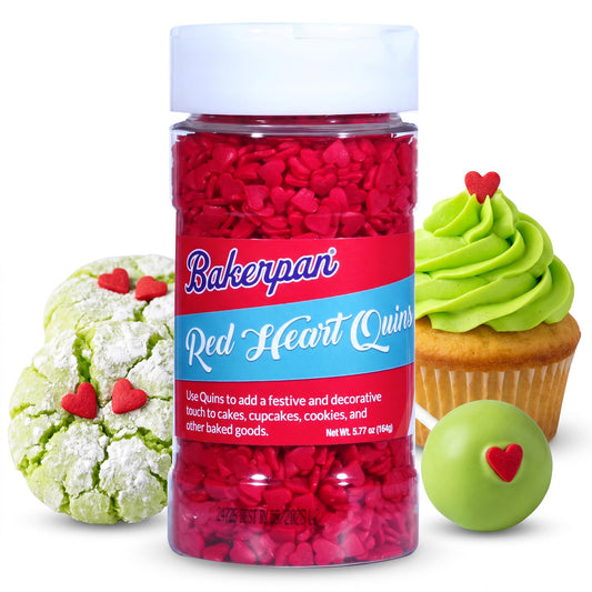 Mini Red Heart Sprinkles for Cake Decorating (5.77 Ounce)