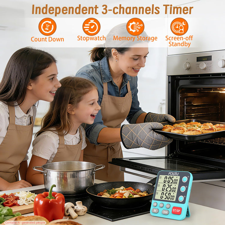 Digital Dual Kitchen Timer