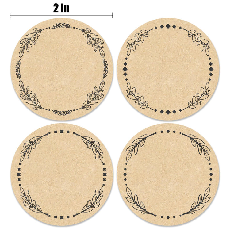 500pcs 2" Label Stickers for Jars and Lids (500 Count)