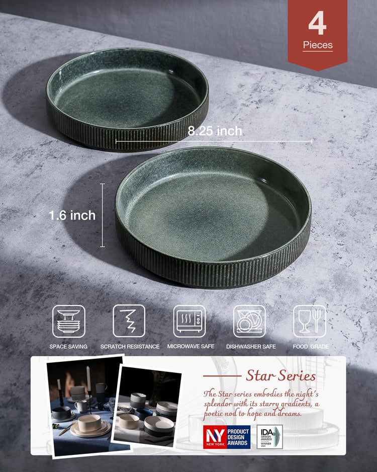 Star 8.25" Pasta Bowls Set of 4 (4 Count)