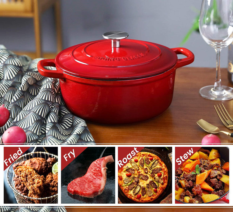Enameled Cast Iron Dutch Oven
