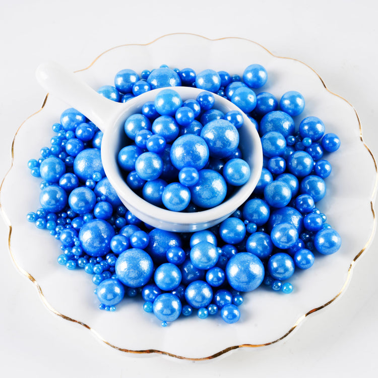 Royal Blue Pearl Sugar Sprinkles (4.58 Ounce)