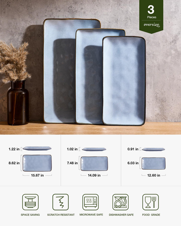 Serving Platters Set of 3 Sizes (3 Count)