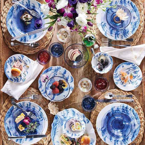 Juliska Country Estate Delft Blue Party Plates Set/4