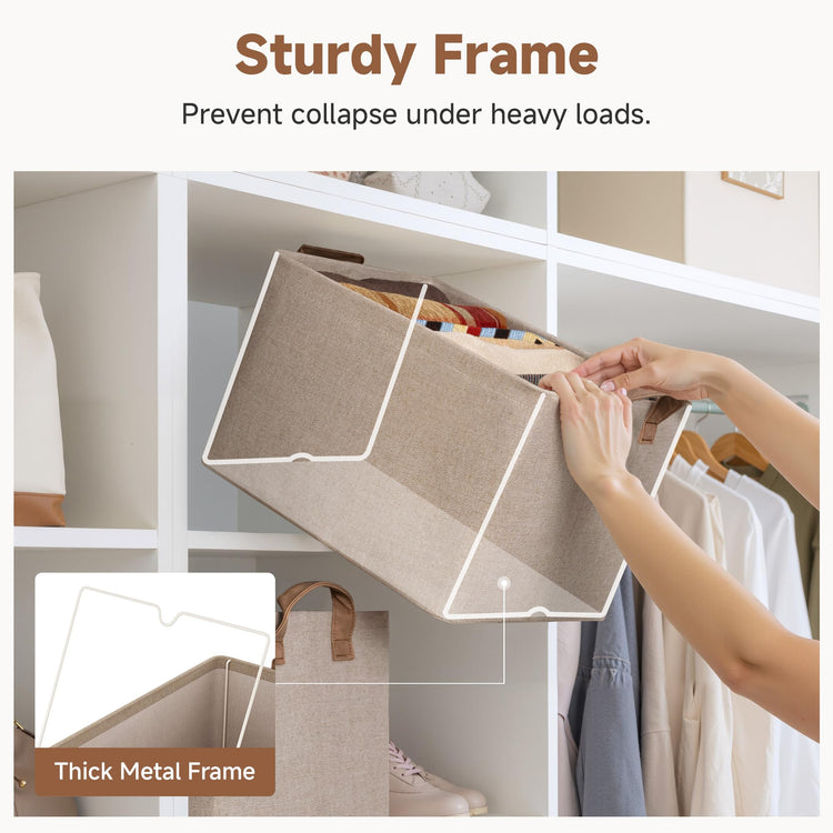 Large Fabric Storage Bins (2 Count)