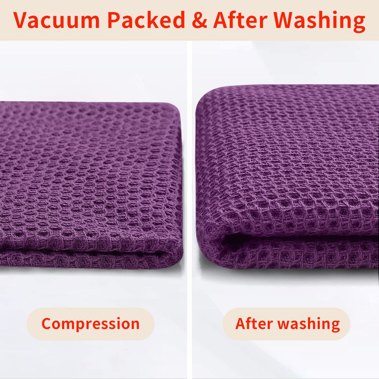 100% Cotton Waffle Weave Kitchen Dish Towels 4 (4 Count)