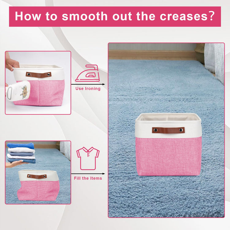 Storage Bins Large Fabric Storage Baskets for Shelves 3 Pack (3 Count)