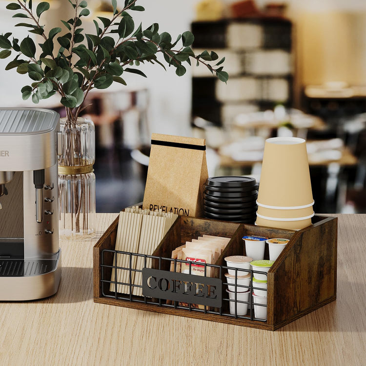 Coffee Station Organizer for Countertop