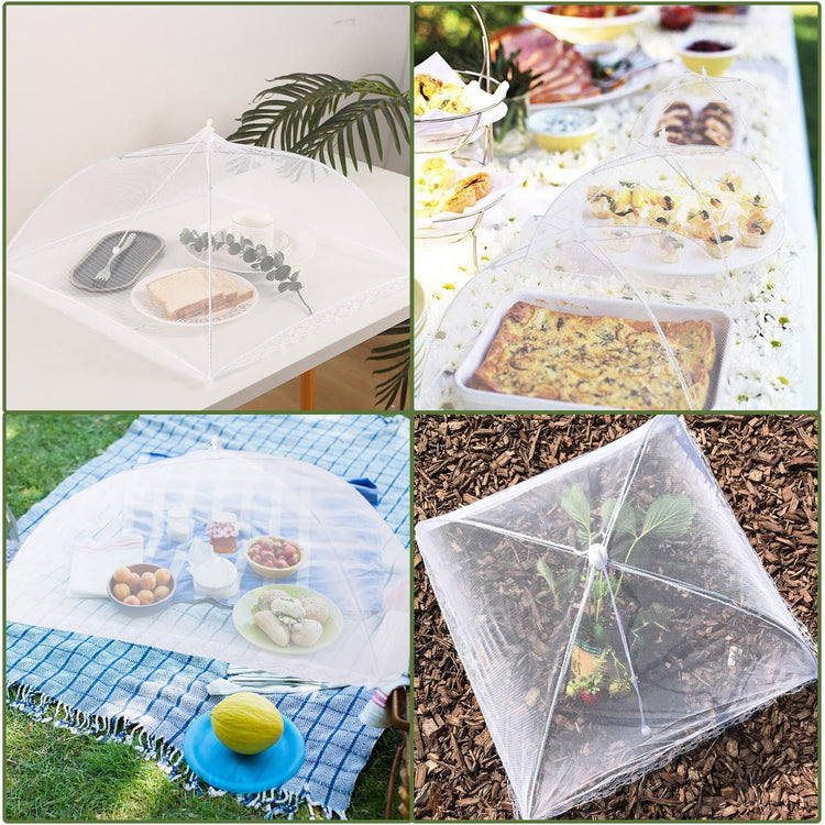 5 Pack Food Tents Food Covers for Outdoors Mesh Screen Include 1 Extra Large
