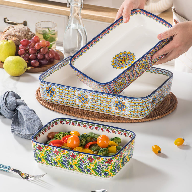 Ceramic Casserole Dishes Set of 3 (3 Count)
