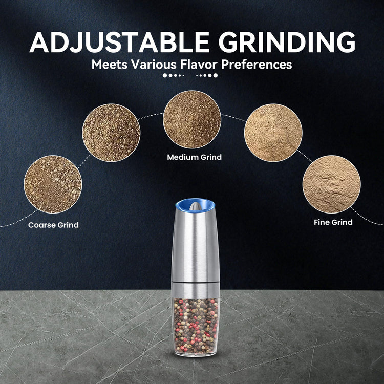 Rechargeable Electric Salt And Pepper Grinder Set