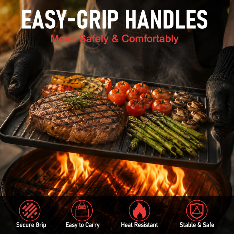 24" X 16" Reversible Cast Iron Griddle for Camp Chef