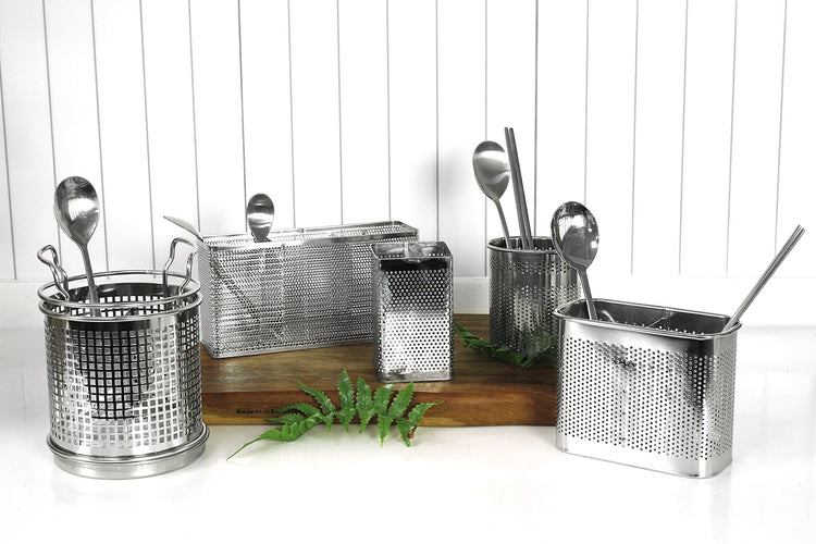 Kitchen Utensil Chopsticks Perforated Holder with Hooks