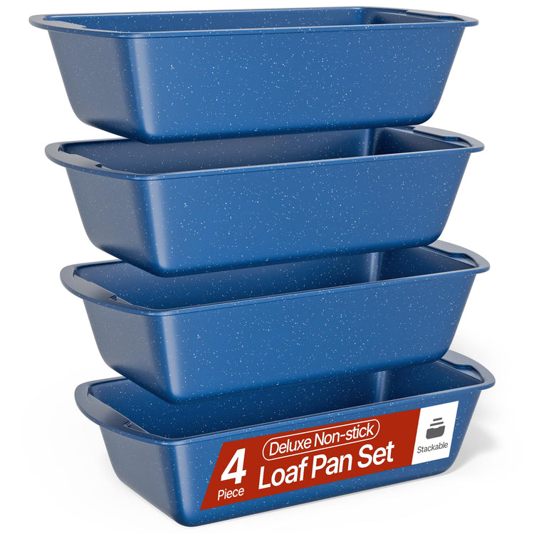 Nonstick Loaf Pan Set Pack of 4 (4 Count)
